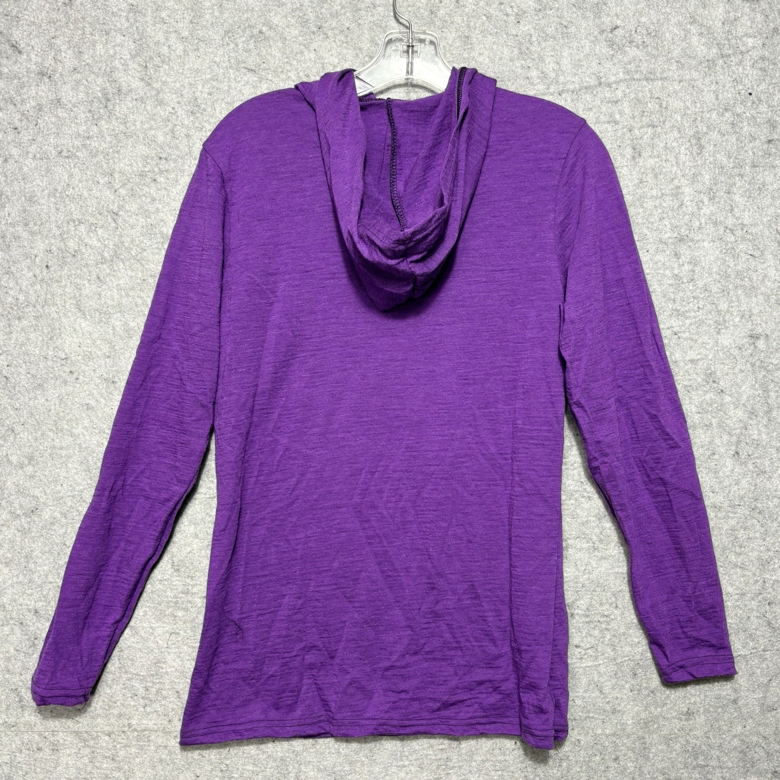 Appalachian Gear Co Alpaca Tencel Hoodie Women's Xs Purple Usa Peruvian Alpaca — image 4 of 8